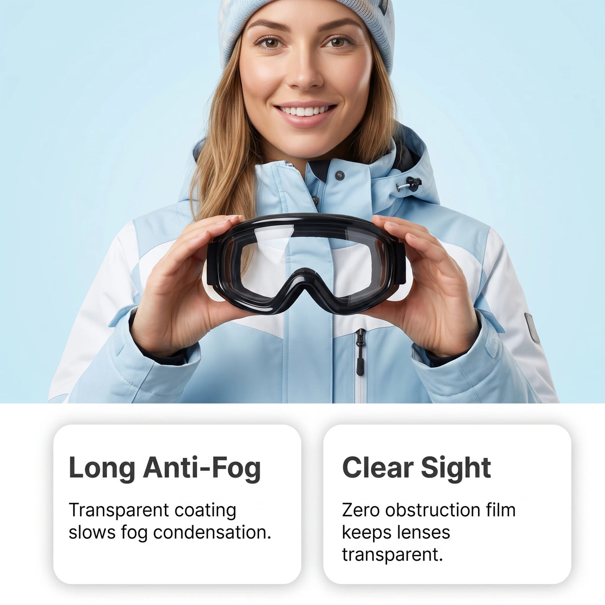 SWANS Anti-Fog Spray for Goggles & Glasses 100ml Defogger Anti-Fog Lens Spray SWANS
