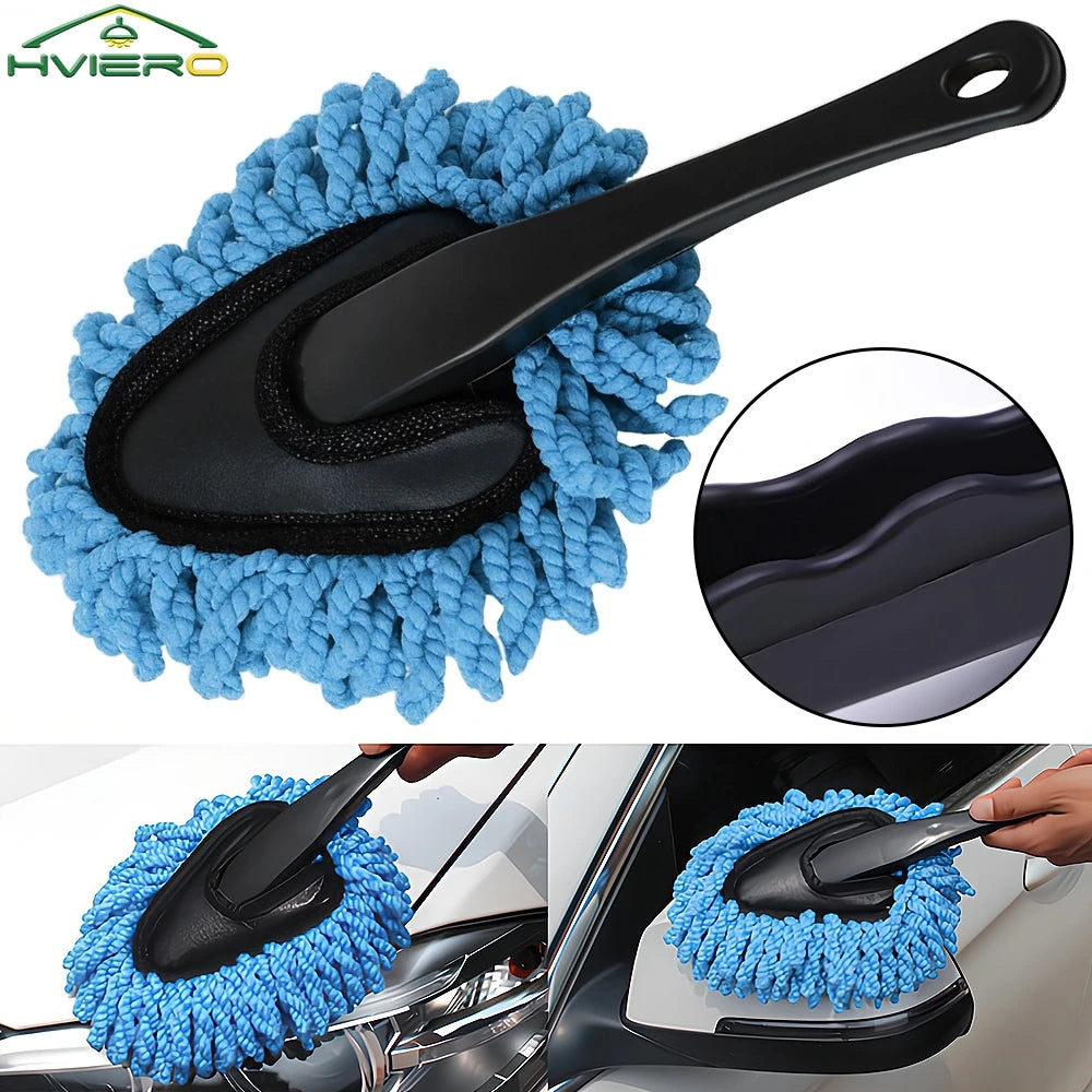 HVIERO Nanofiber Car Interior Duster & Mini Cleaning Brush Car Duster Brush SWANS