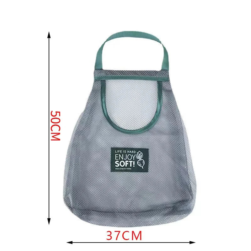 Wall-Mounted Mesh Bag Dispenser & Garbage Bag Holder Bag Dispenser Organizer SWANS XL Single layer