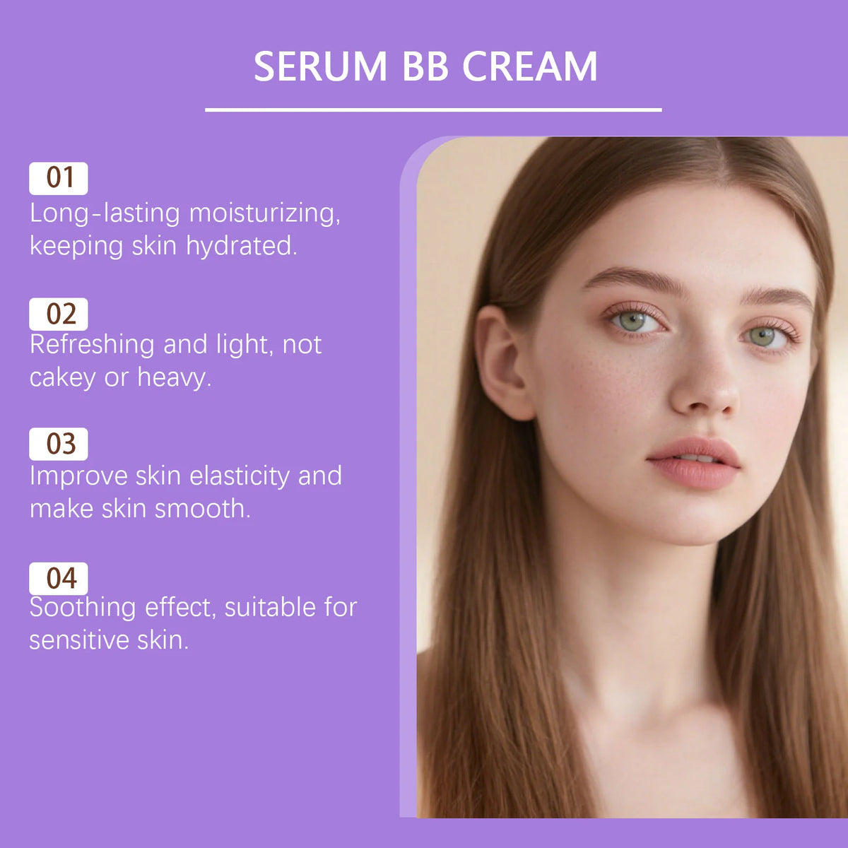 Natural BB Cream Concealer – Moisturizing Full Coverage Foundation BB Cream Foundation SWANS