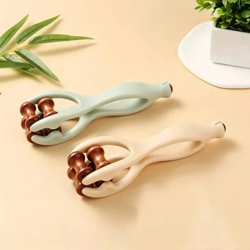 YOVIP Wooden Finger Massage Roller – Hand & Joint Massager Finger Massage Roller SWANS