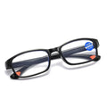 KLASSNUM Blue Light Blocking Reading Glasses – Rectangular PC Frame Reading Glasses SWANS Black +200