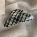 Plaid Acrylic Hair Claw Clip – Retro Vintage Style for Women Hair Claw Clip SWANS A1