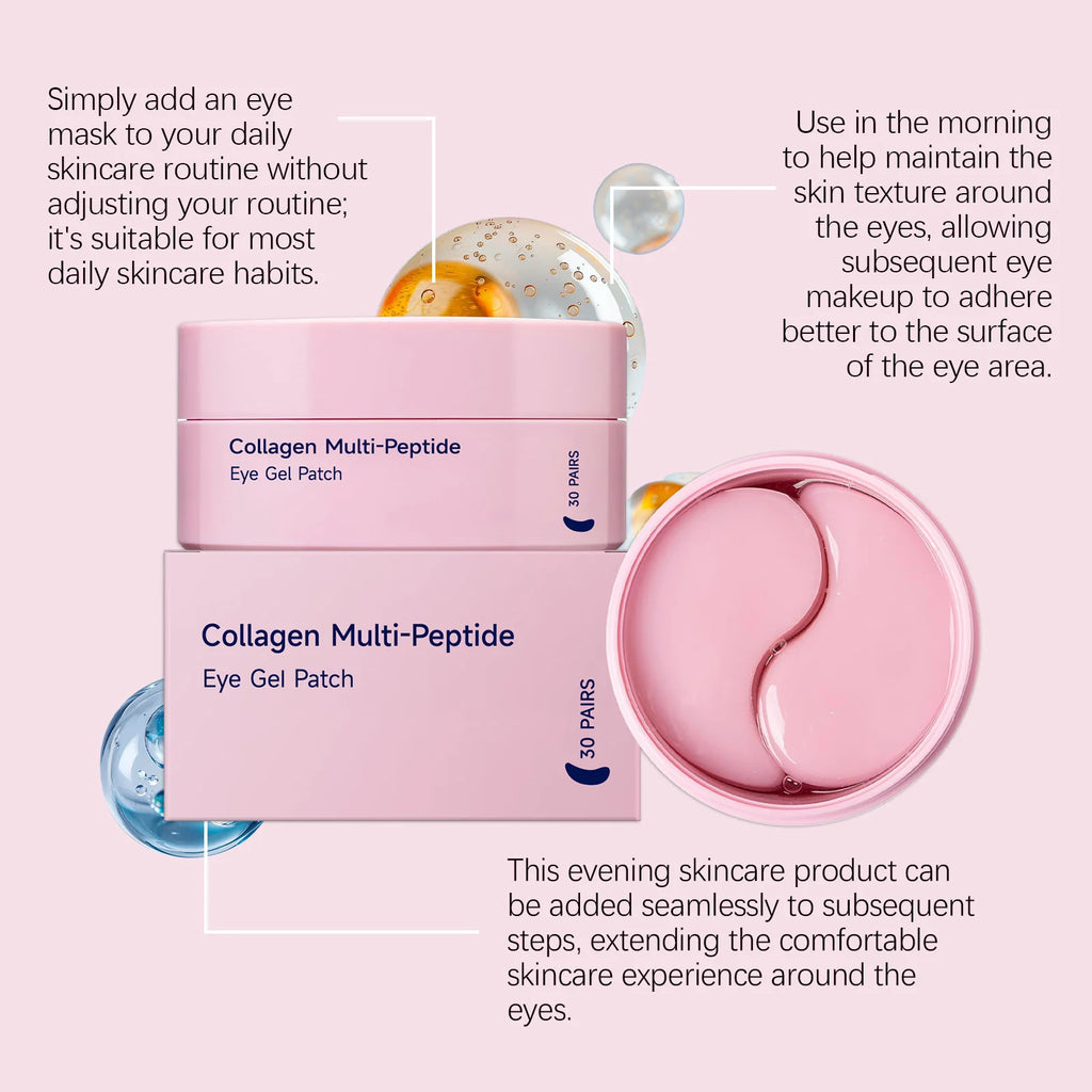 Collagen Multi-Peptide Eye Gel Patches – 30 Pairs Firming Eye Gel Patches SWANS
