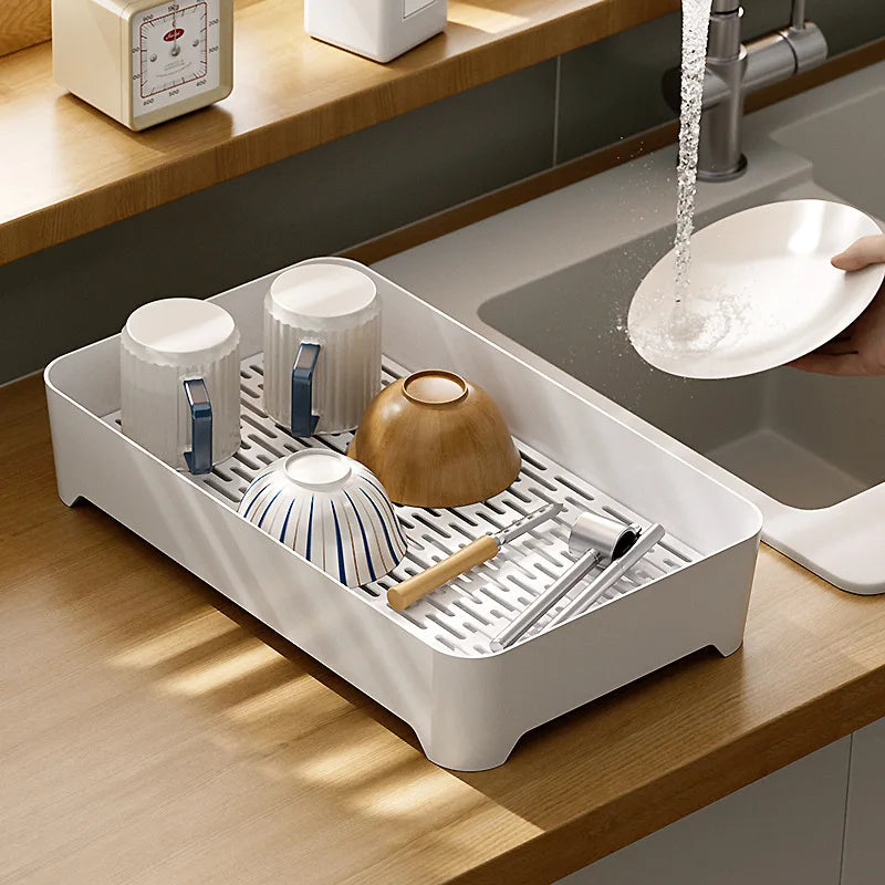Double Layer Drip Tray – Plastic Drain Rack for Cups & Fruit Dish Drain Rack SWANS