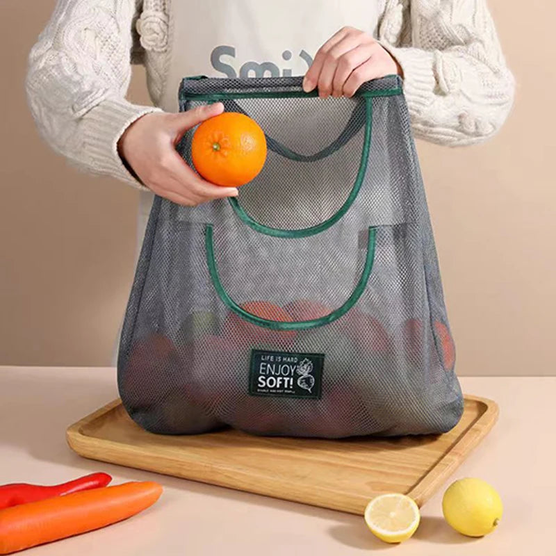 Wall-Mounted Mesh Bag Dispenser & Garbage Bag Holder Bag Dispenser Organizer SWANS