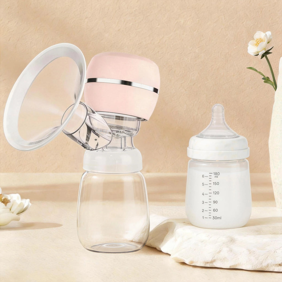 Wearable Hands-Free Electric Breast Pump – 4 Modes, 9 Levels Electric Breast Pump SWANS Pink