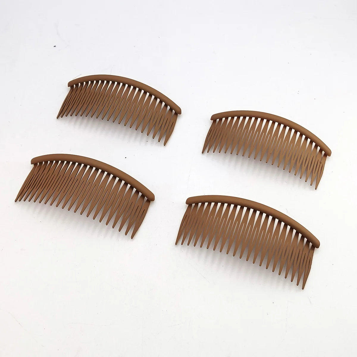Vintage Curved Hair Side Combs 21 Teeth – 4/8/12 Pack Women Hair Side Combs SWANS 4 PCS D