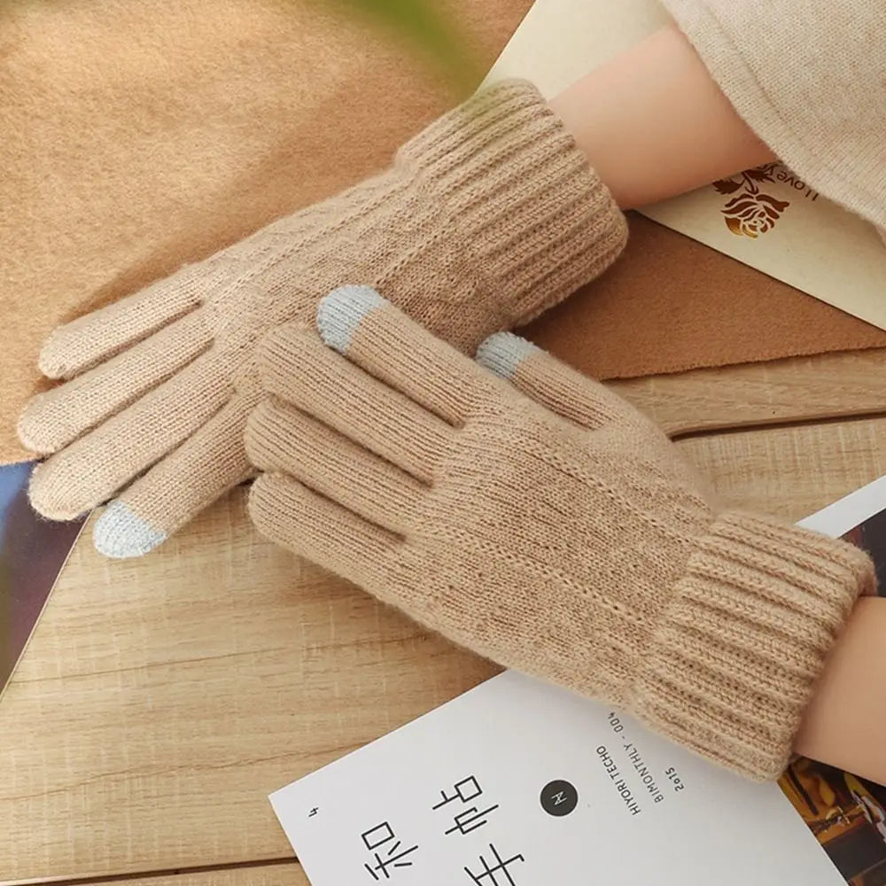 SWANS Unisex Knitted Winter Gloves – Windproof Touchscreen Winter Knitted Gloves SWANS