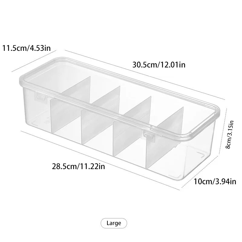 Transparent Dustproof Storage Box – Cable & Card Organizer Storage Organizer Box SWANS Large