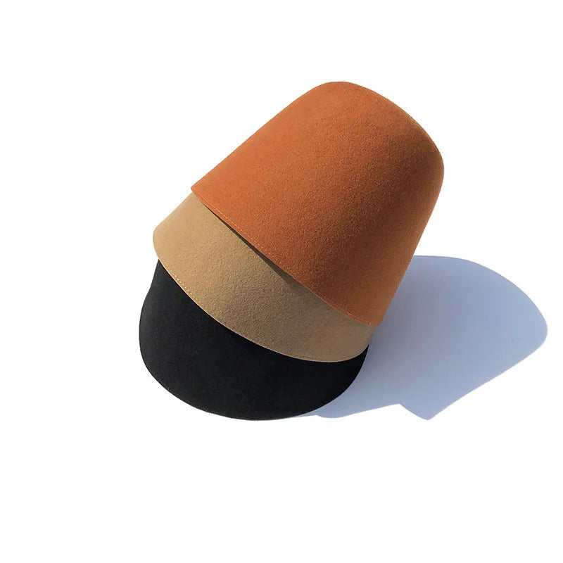 Women's Woolen Bucket Hat – Retro Fisherman Cap Autumn Women's Bucket Hat SWANS
