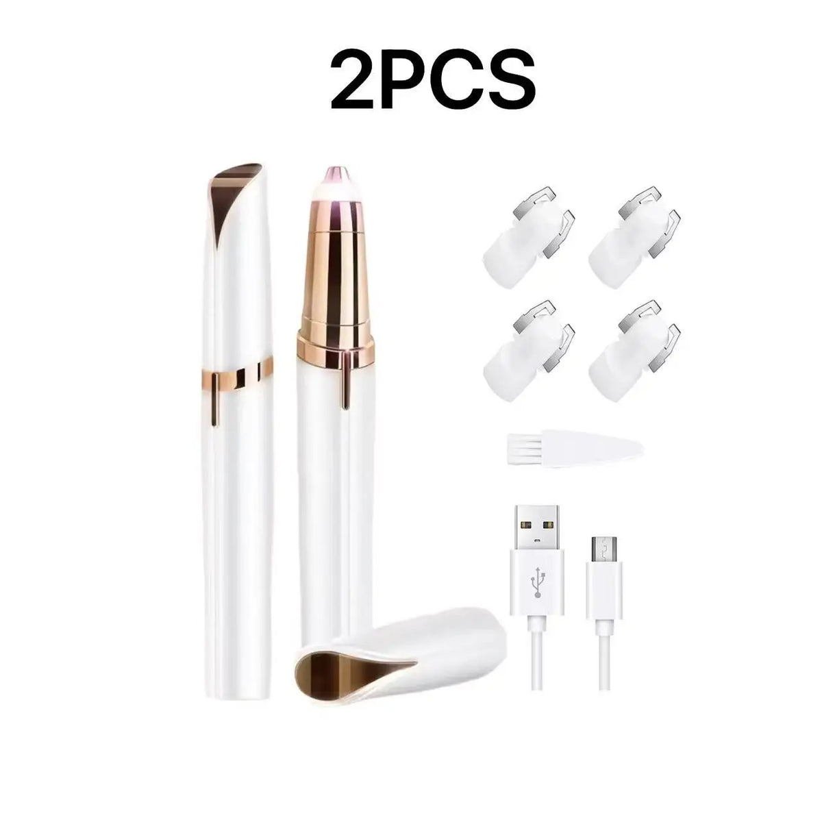 SWANS USB Rechargeable Electric Eyebrow Trimmer for Women Electric Eyebrow Trimmer SWANS 2pcs