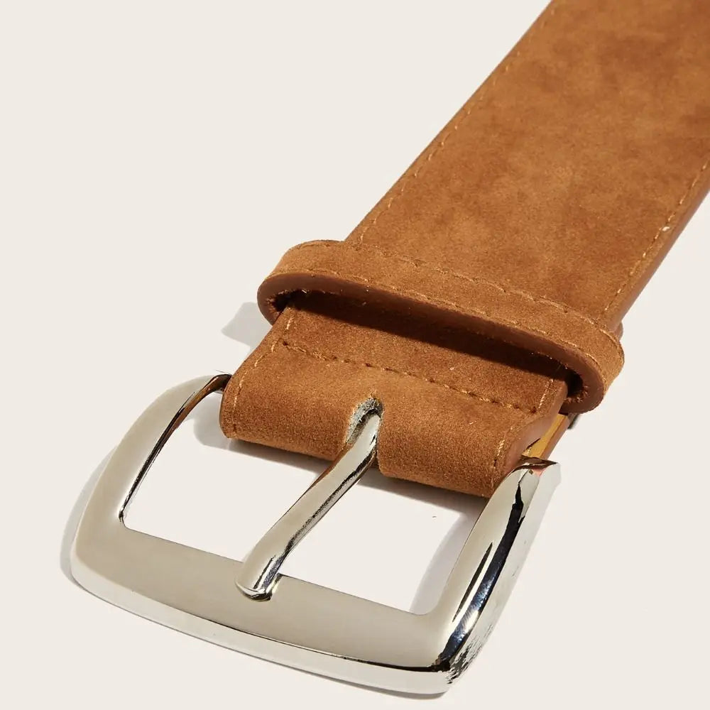 Women's Wide PU Leather Belt – Pin Buckle Dress Waistband Women's Fashion Belt SWANS
