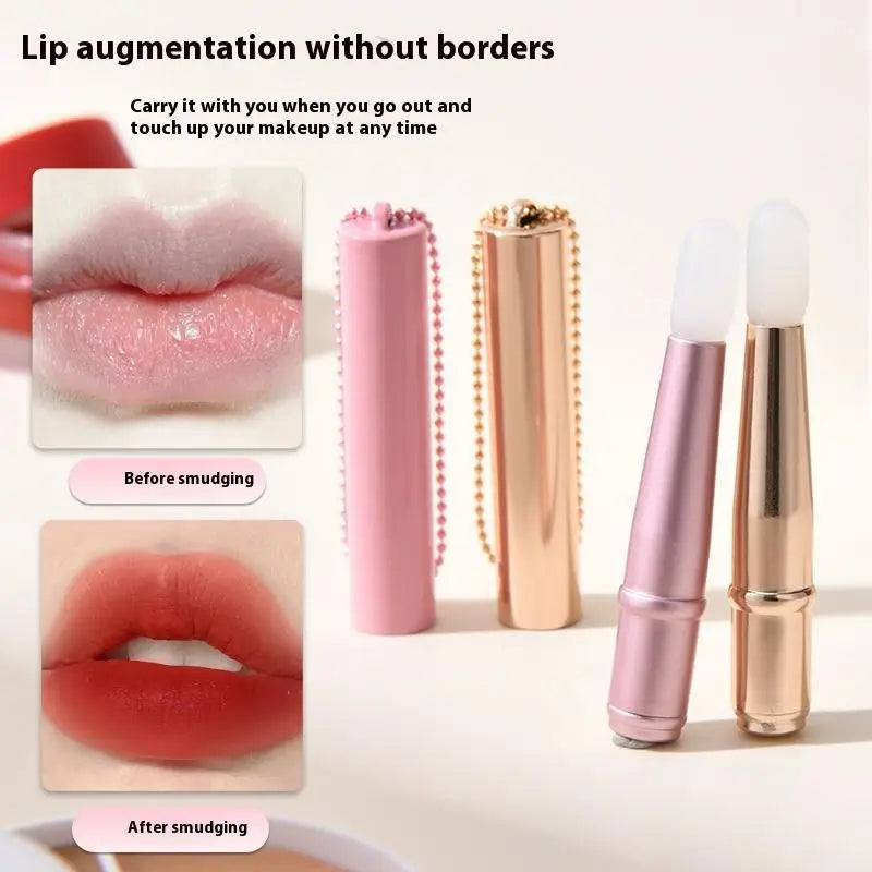 YOVIP Mini Silicone Lip Brush with Cover & Chain Silicone Lip Brush SWANS