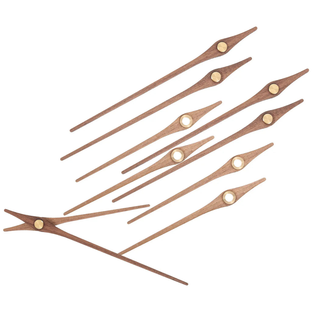 5-Pack Wooden Clock Hands Kit – DIY Quartz Wall Clock Replacement Clock Hands Kit SWANS