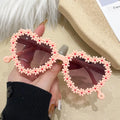 Kids Daisy Heart-Shaped Sunglasses UV400 Girls Party Eyewear Kids Sunglasses SWANS Light Pink other