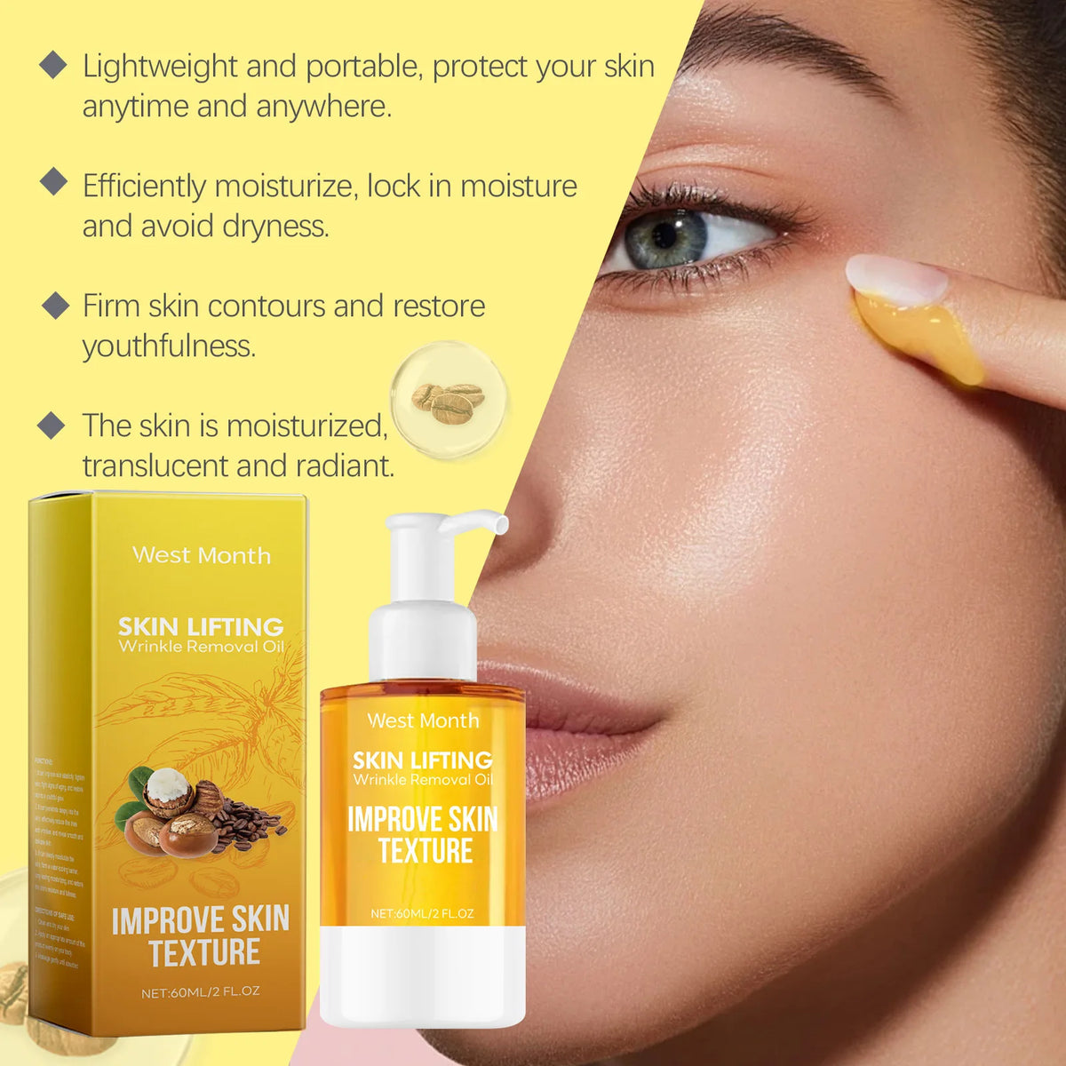 WEST MONTH Firming Face Serum – Tighten & Brighten 60ml Face Firming Serum SWANS