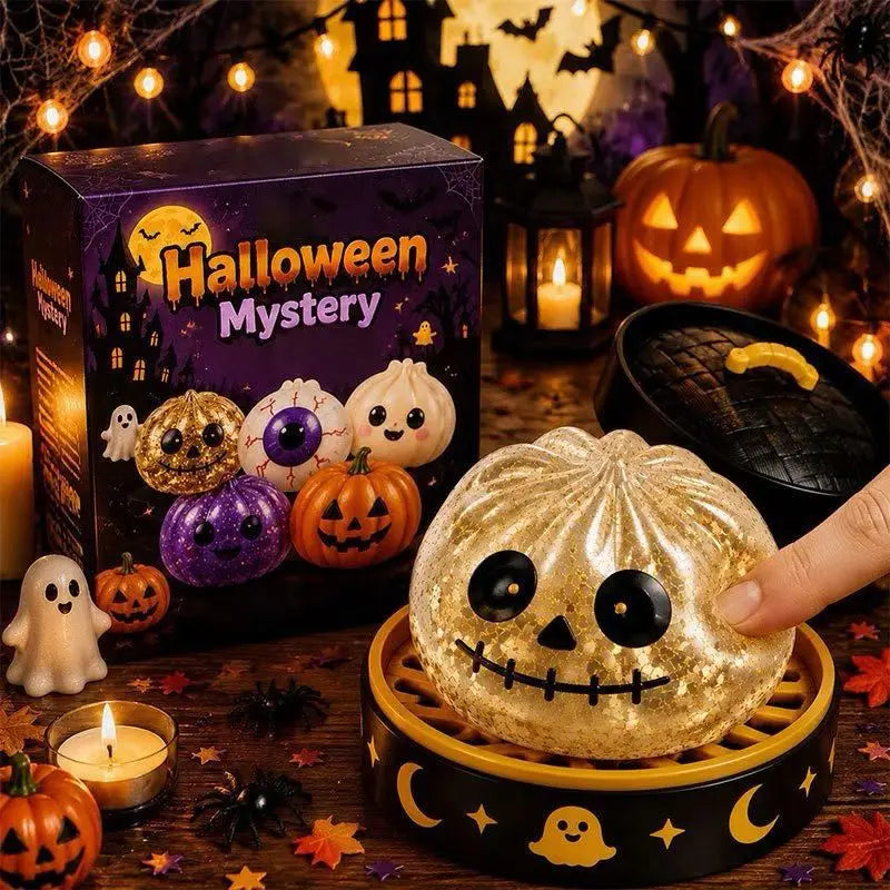 Halloween Squishy Toy Set – Ghost, Pumpkin & Eyeball Squeeze Squishy Squeeze Toy SWANS A