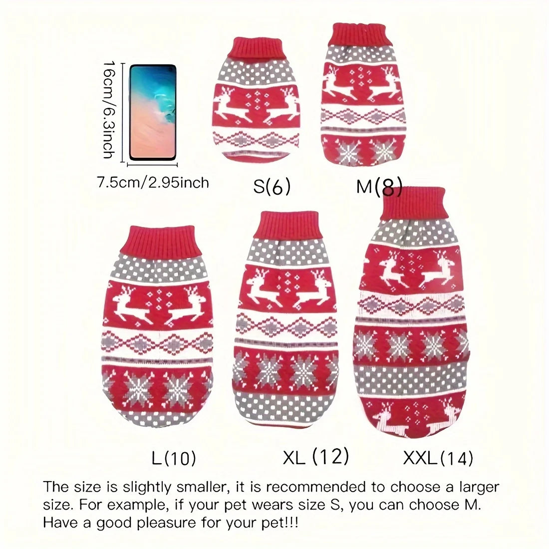Warm Knitted Dog Sweater – Small & Medium Pet Winter Coat Pet Dog Sweater SWANS