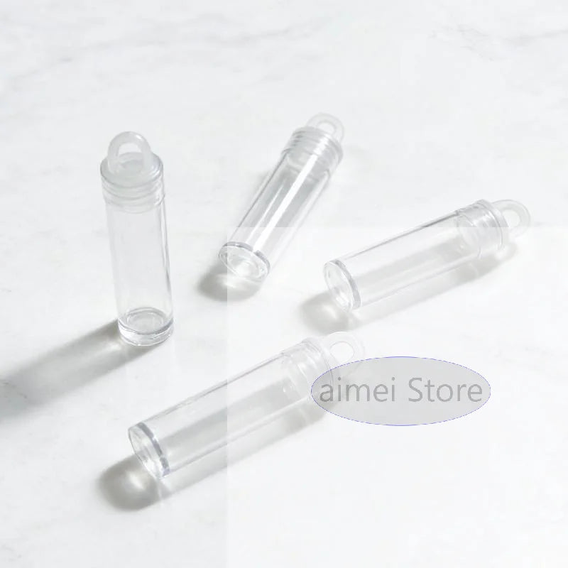 Clear Plastic Storage Tubes with Caps – 10-Pack Bead Organizers Craft Storage Tubes SWANS