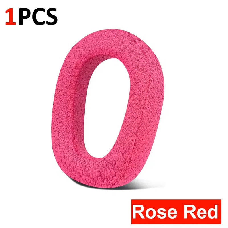 Mesh Replacement Earpads for Logitech G435 – Foam Cushions Headphone Earpads SWANS Rose Red 1PC