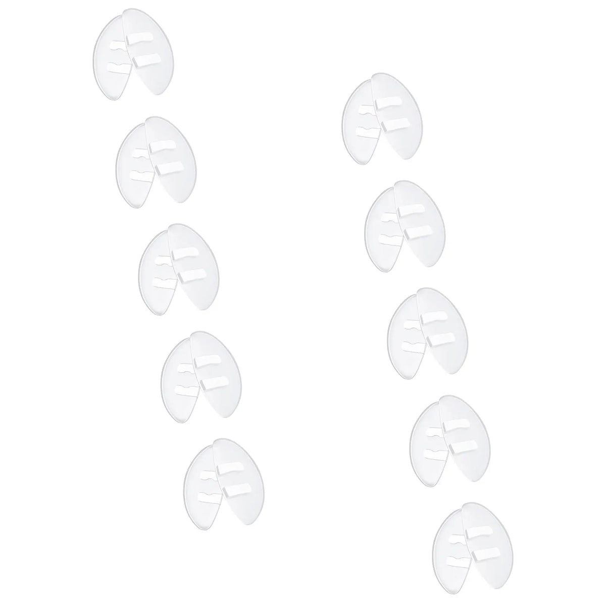 Silicone Push-In Nose Pads 15mm×6mm – Clear Anti-Slip Eyeglass Eyewear Accessories SWANS