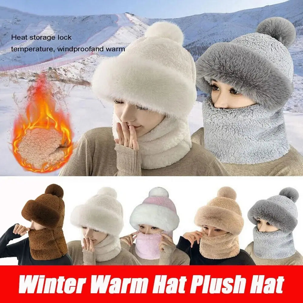 SWANS Winter Windproof Beanie & Neck Warmer Scarf Set Winter Beanie Hat Set SWANS