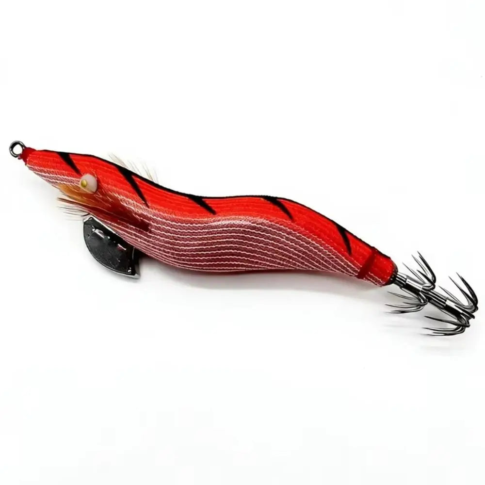 UV Luminous Squid Jig Lure 3.0 – Wood Shrimp Night Fishing Squid Jig Lure SWANS