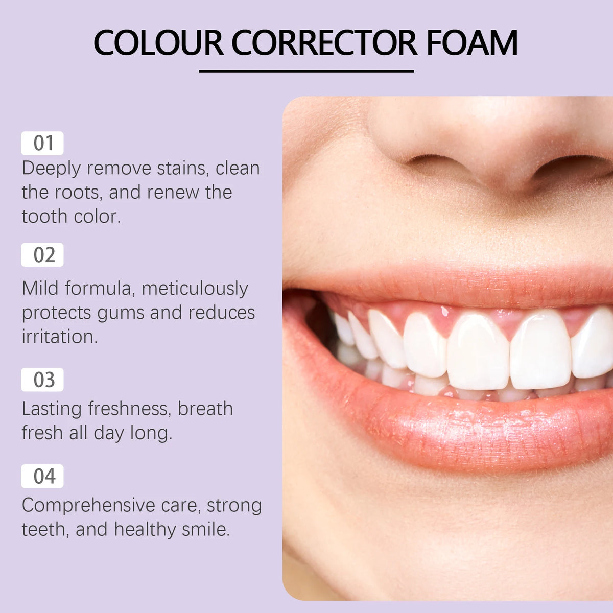 V34 Teeth Whitening Mousse – Brightening Foam Toothpaste Whitening Mousse Toothpaste SWANS