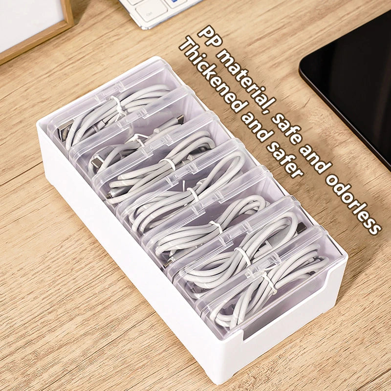 Cable & Desk Organizer Storage Box – Home Office Wire Manager Desk Organizer Box SWANS