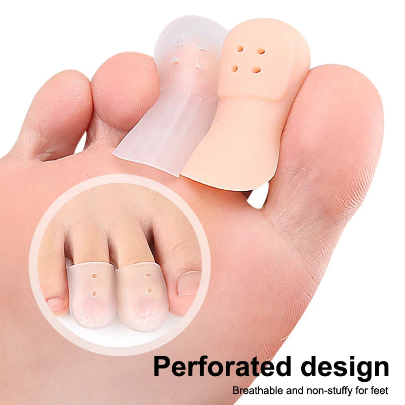 Silicone Toe Caps Breathable Finger Protector Sleeves 1 Pair Silicone Toe Protector SWANS