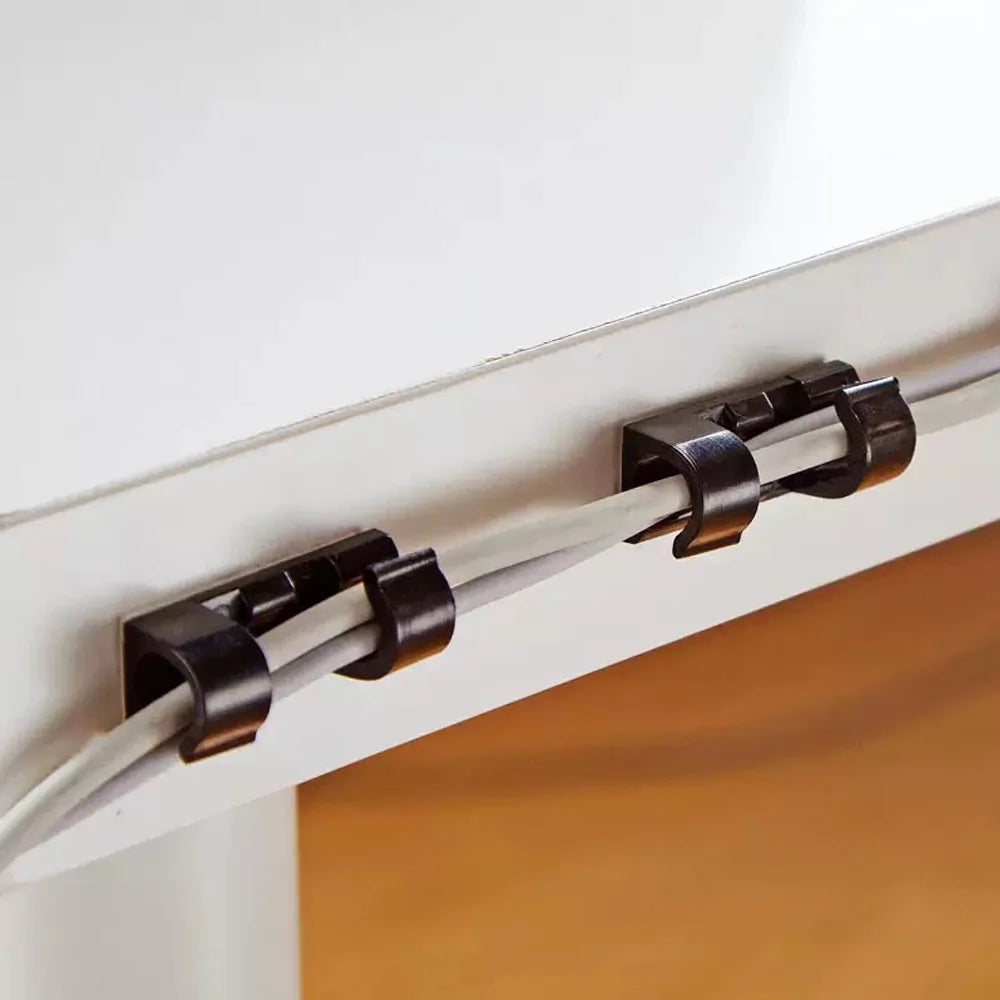 Cable Organizer Clips – Desktop Cord & Wire Management Cable Organizer Clips SWANS