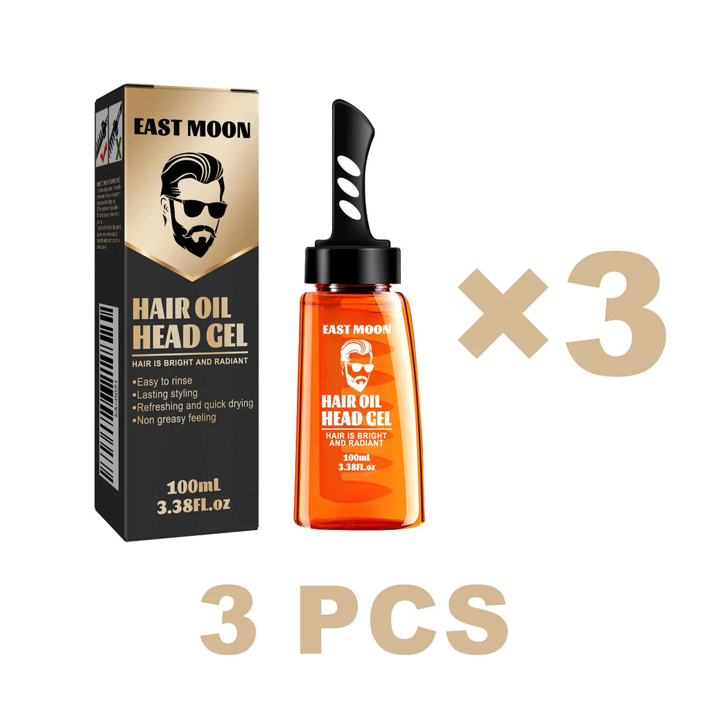 East Moon 2-in-1 Men's Hair Wax Comb – Strong Hold & Edge Control Men's Hair Wax SWANS 3 PCS