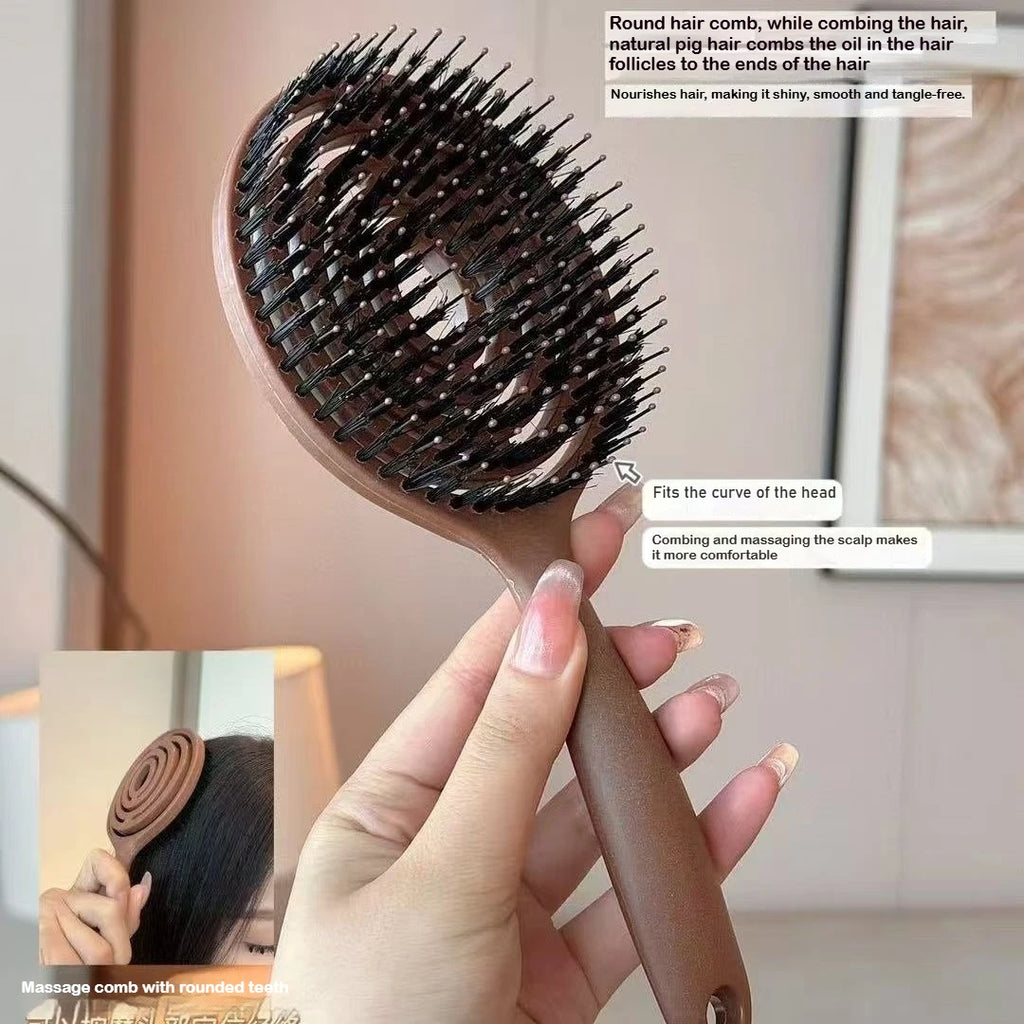 SWANS Detangling Hairbrush & Scalp Massage Comb – Curly Hair Detangling Hair Brush SWANS