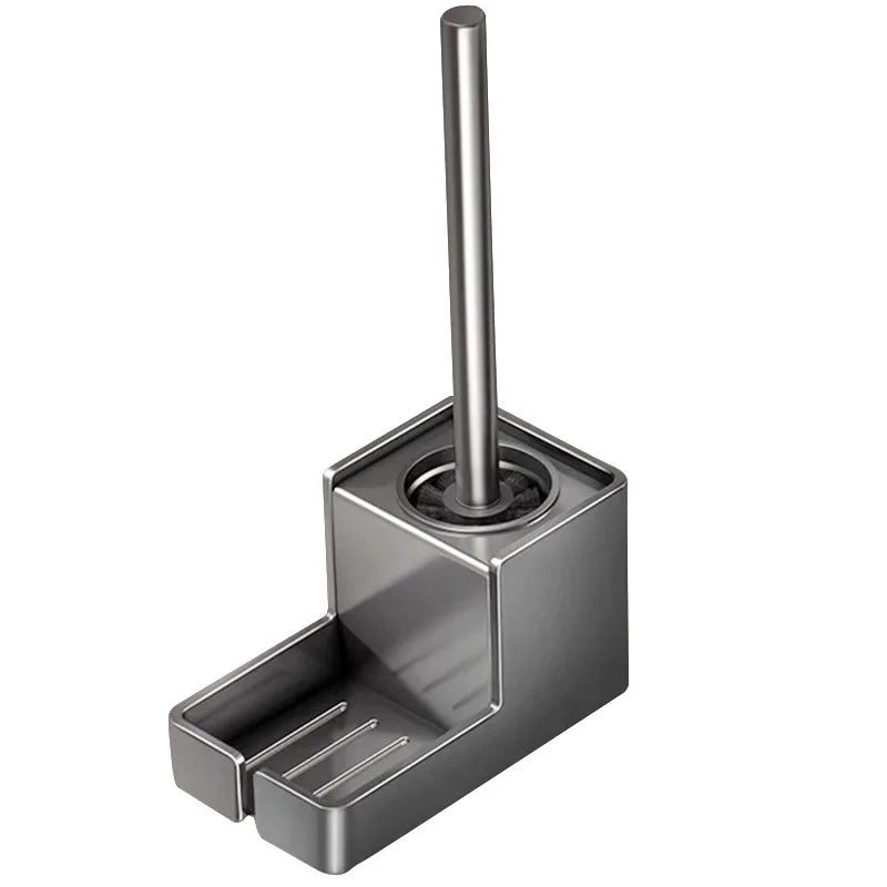 SWANS No-Drill Toilet Brush with Shelf – Deep Clean Toilet Brush Set SWANS