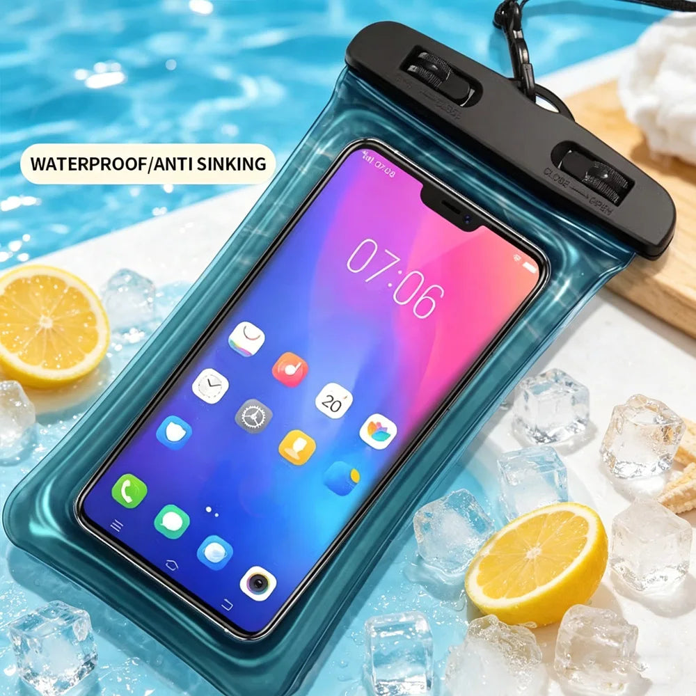 Floating Airbag Waterproof Phone Pouch with Lanyard Waterproof Phone Pouch SWANS