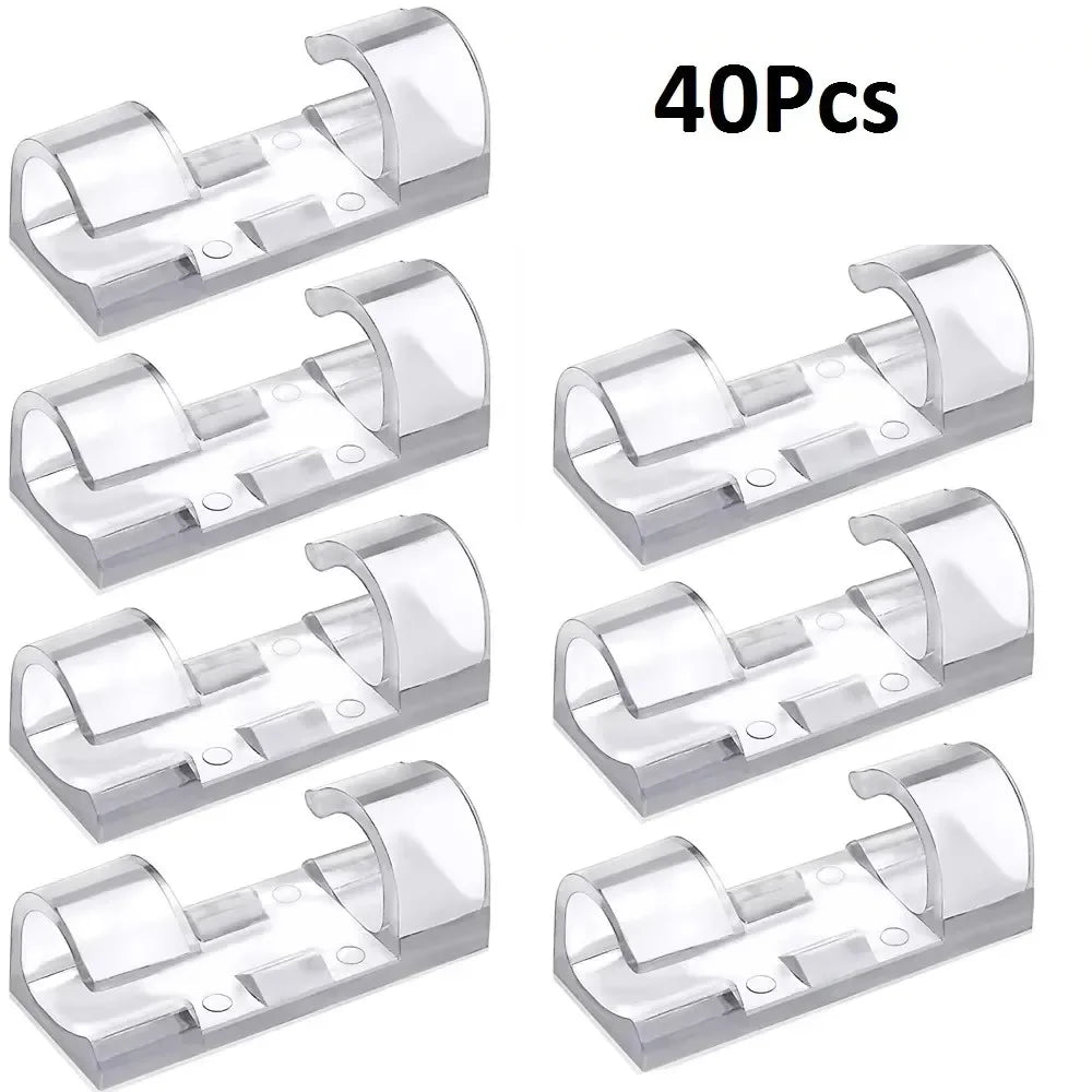 Cable Clips Wire Organizer Wall Mount Hook – 20/40 Pack Cable Clip Organizer SWANS 40pcs
