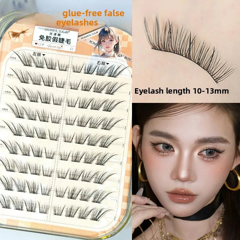 Self-Adhesive False Eyelashes – Fluffy Winged Fox 12–14mm False Eyelashes SWANS 33 C