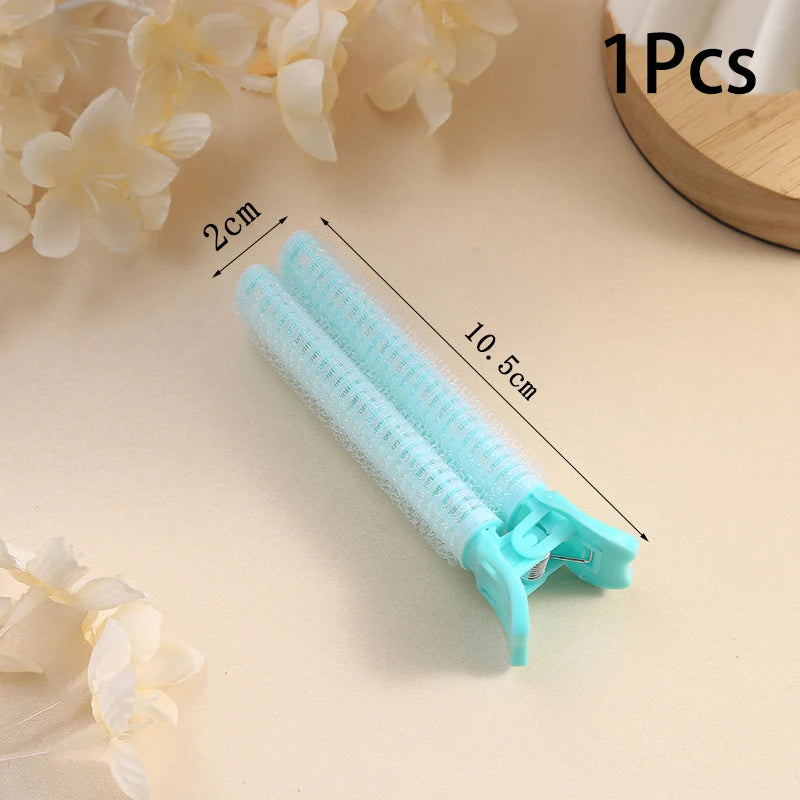 Candy Color Self-Grip No-Heat Hair Rollers | 1-2 Pack Hair Styling Rollers SWANS 1Pcs Blue