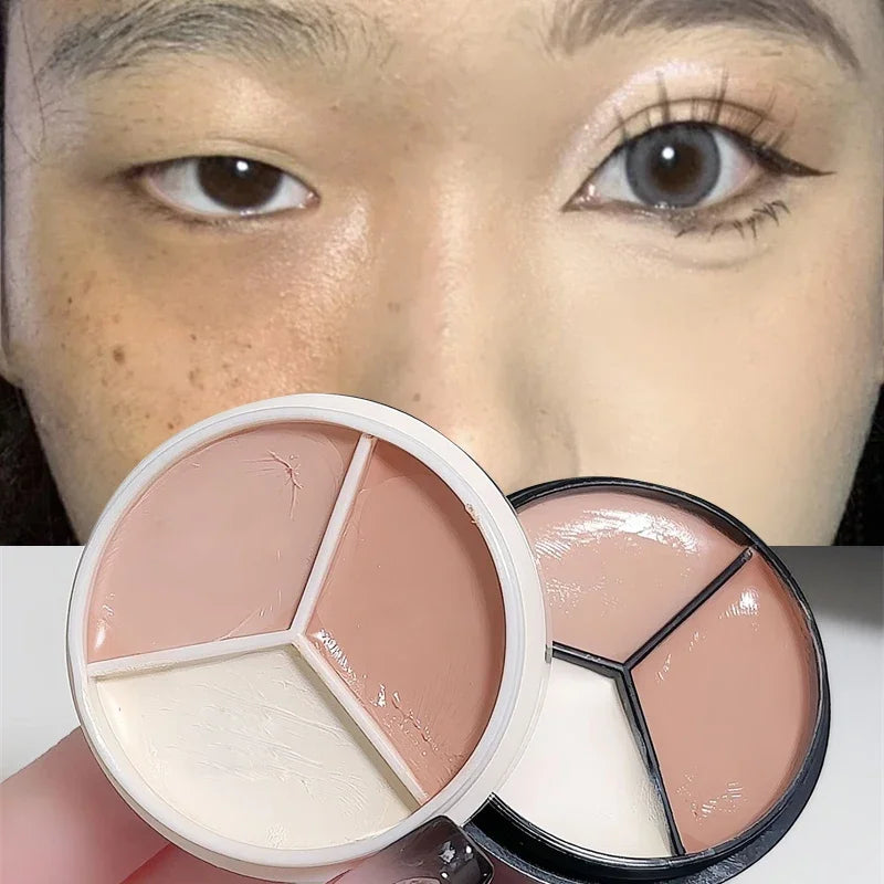 3-Color Concealer Palette – Waterproof Full Coverage Makeup Concealer Palette SWANS