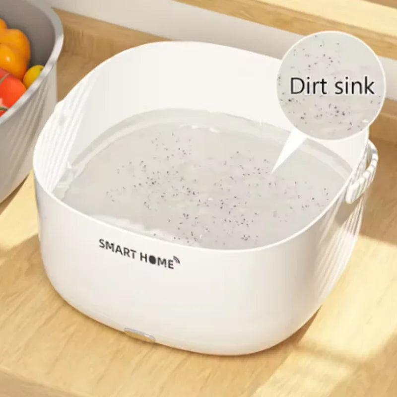 Ultrasonic Fruit & Vegetable Washer – Food Cleaning Purifier Ultrasonic Food Washer SWANS
