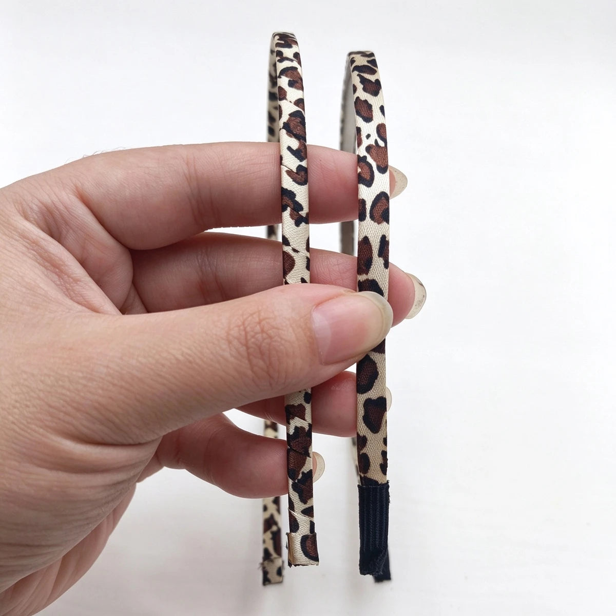 Women's Polka Dot & Leopard Fabric Headband Hair Hoop Fabric Headband SWANS