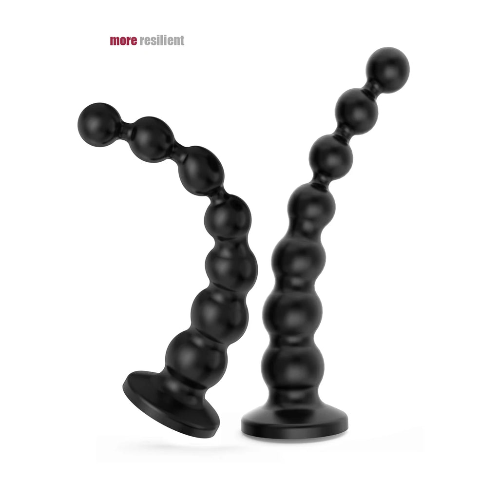 TPE Anal Beads Butt Plug & Prostate Massager Adult Toy Anal Pleasure Toy SWANS