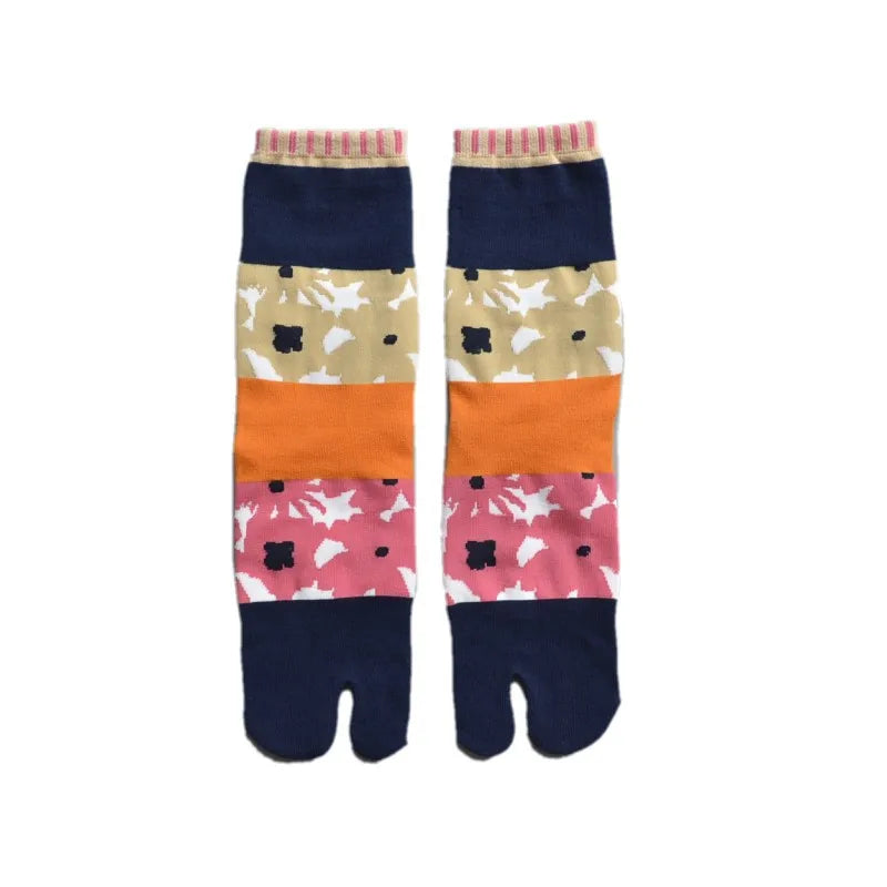 Women's Cartoon Cotton Two-Toe Tabi Socks | Japanese Harajuku Tabi Toe Socks SWANS