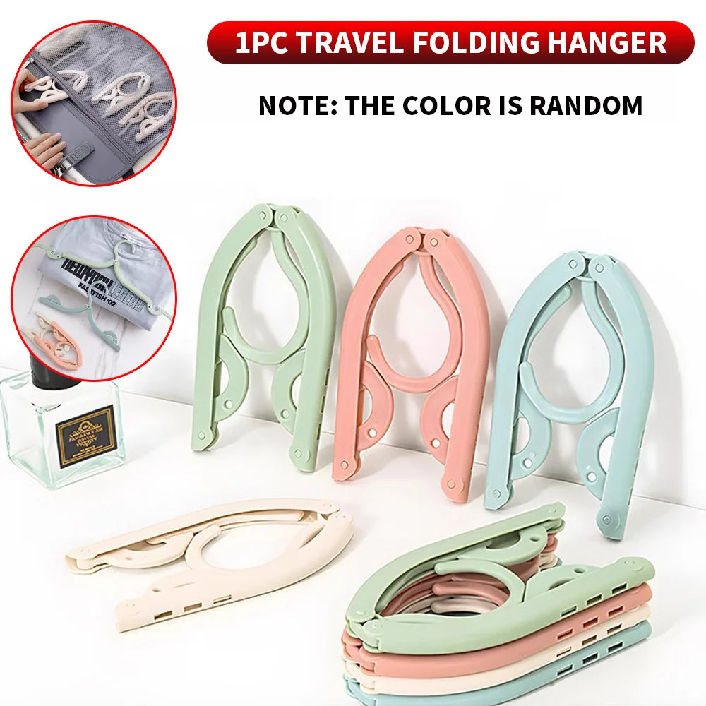 SWANS Portable Folding Travel Clothes Hanger | Anti-Slip Folding Clothes Hanger SWANS 1 pack