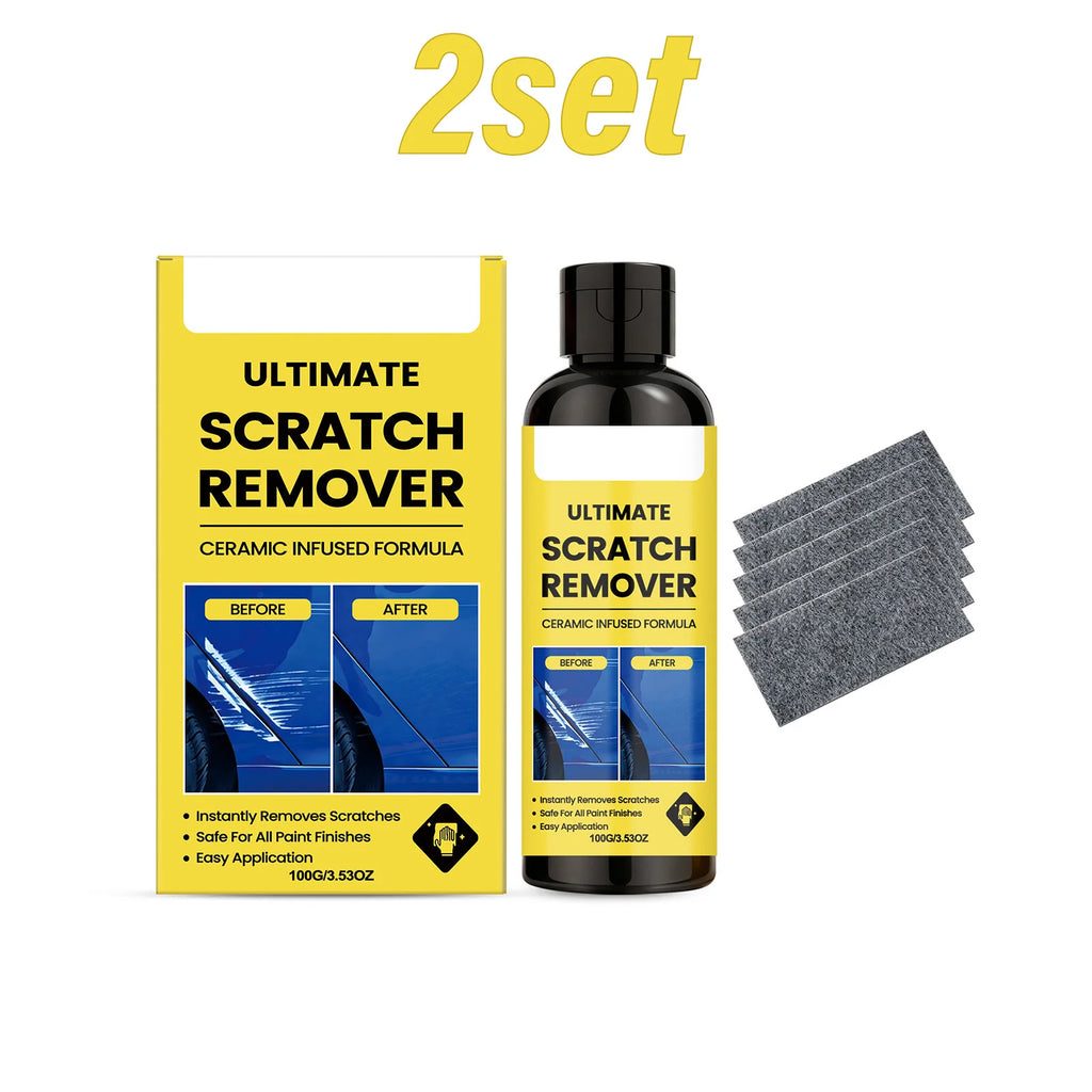 Car Scratch Remover Kit – Ceramic Formula & Nano Cloths Car Scratch Remover SWANS 2Set