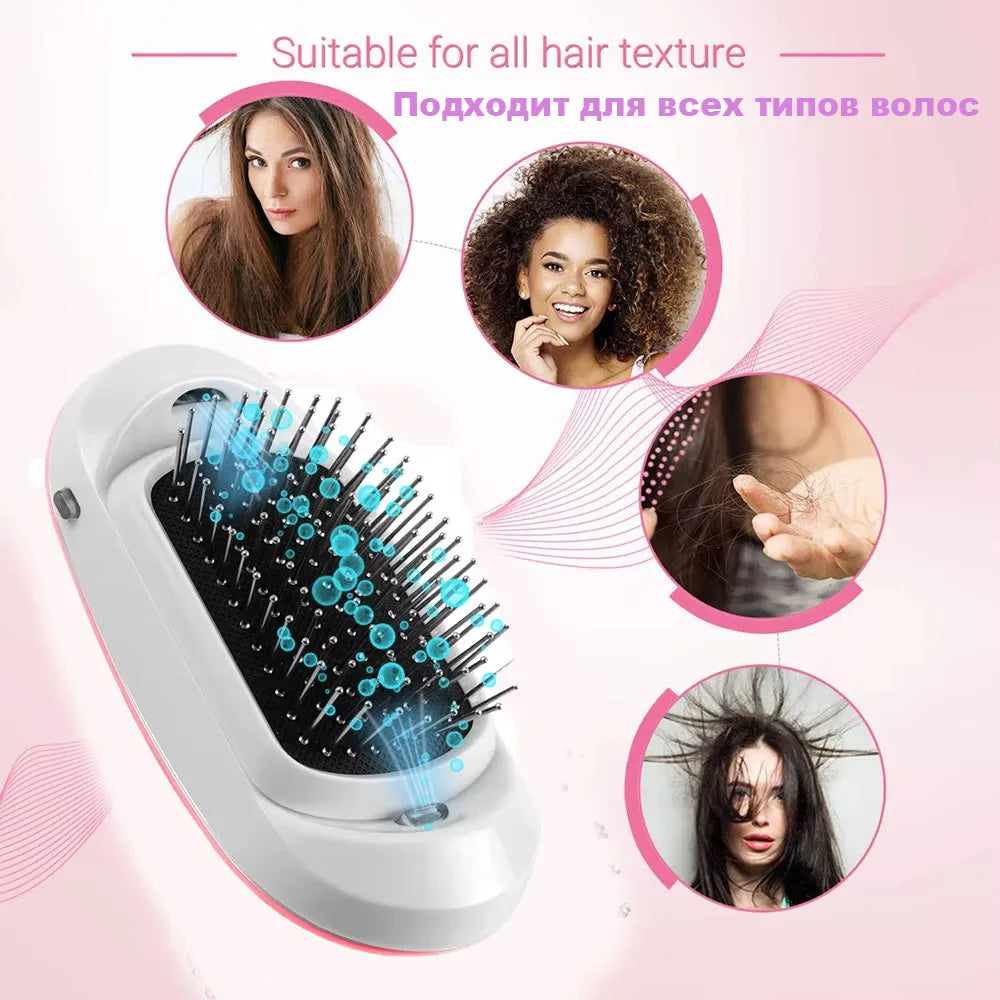 YIBER Ionic Anti-Static Hairbrush – Ball-Tip Scalp Massager Ionic Hair Brush SWANS