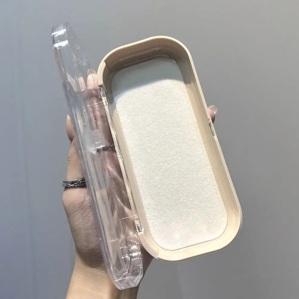 Transparent Plastic Glasses Case – Portable Sunglasses Storage Box Eyeglasses Case SWANS