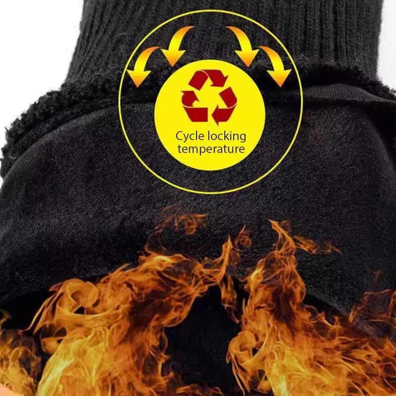 Waterproof Windproof Fleece Cycling Gloves | Touch Screen Winter Sports Gloves SWANS