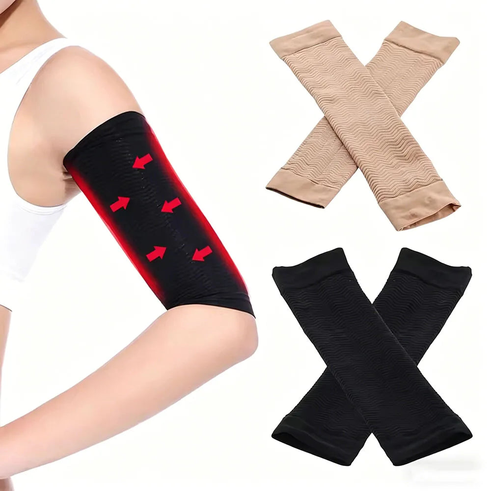 Upper Arm Compression Sleeves – Women's Workout Arm Shapers Arm Compression Sleeve SWANS